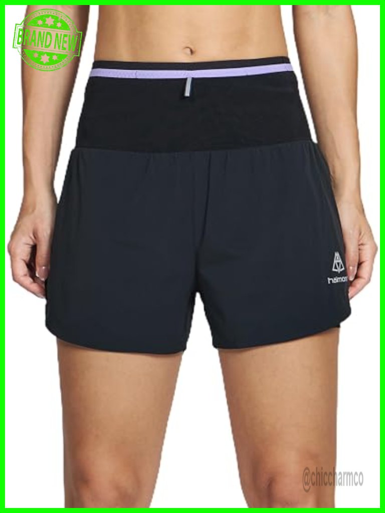Women's 3" Trail Running Shorts With Compression Liner, Lightweight Quick-Dry